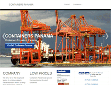 Tablet Screenshot of containerspanama.com